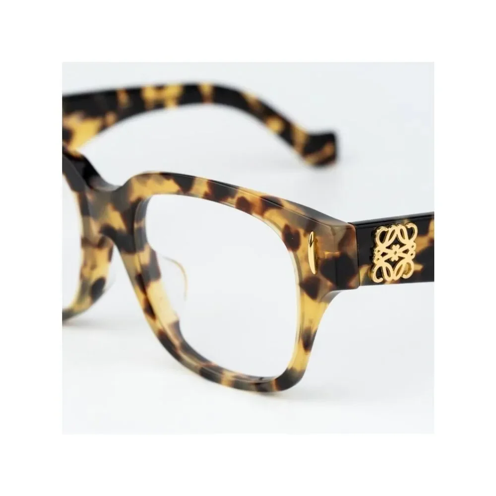 Loewe Women Eyeglasses Brown Havana Square LW50091F 056 NEW AUTHENTIC